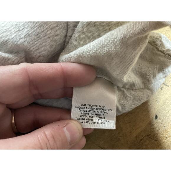 Maeve Anthropologie Oversized Linen Brush Cotton Patchwork Lagenlook Dress M - Picture 9 of 10